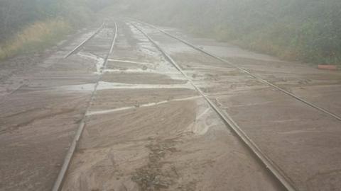 mudslide on track