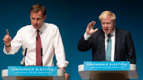 Jeremy Hunt and Boris Johnson