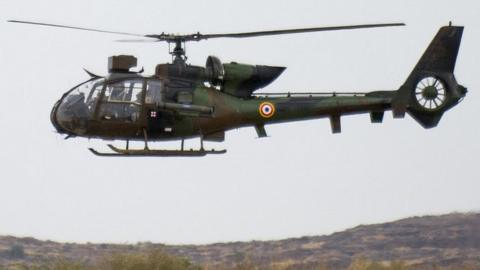 French army Gazelle helicopter in Mali, 2013 pic