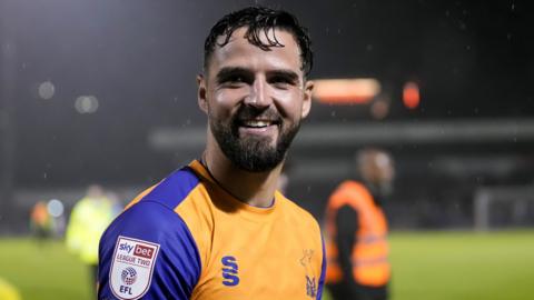 Stephen McLaughlin in action for Mansfield Town