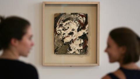 Head of Gerda Boehm by German-born British artist Frank Auerbach, executed in 1965, with an estimated price of £300,000-500,000