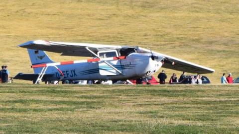 A small plane crashed in the state of Hesse, central Germany 14.10.18