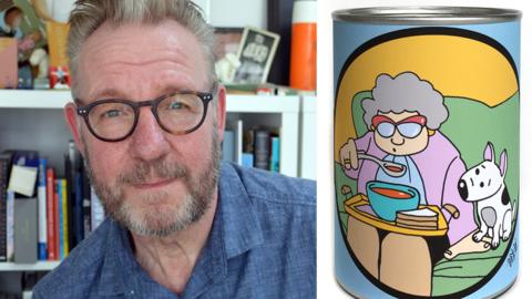Pete McKee and his food tin