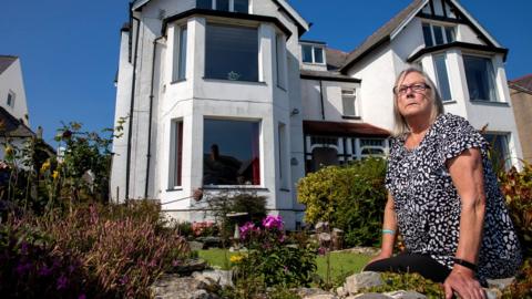 Ann Bedford outside the Caledonia care home