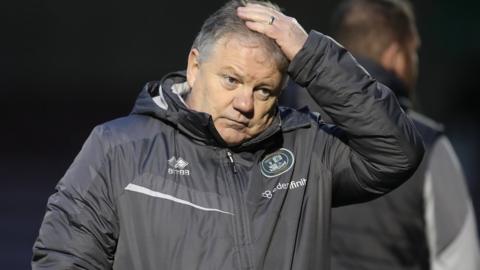 John Yems during his time in charge of Crawley Town