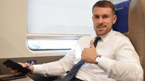 Aaron Ramsey travelling to Juventus match