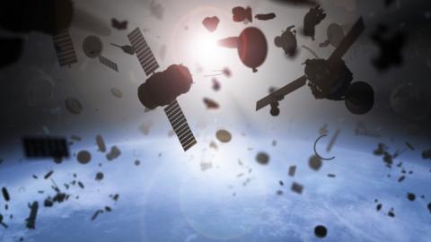 Artwork space debris