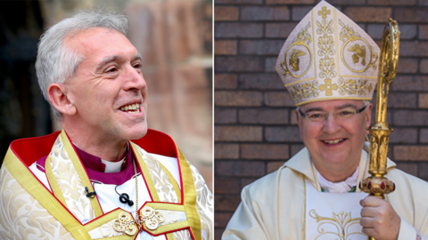 Andrew John, Archbishop of Wales, and Archbishop of Cardiff Mark O'Toole