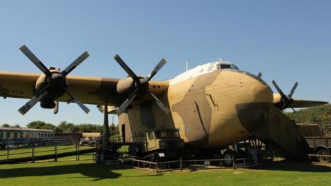 The Blackburn Beverley aircraft at Fort Paull