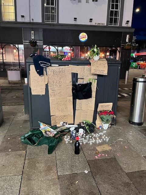 Tribute to Paddy on Queen Street