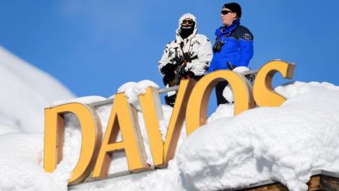 Davos sign