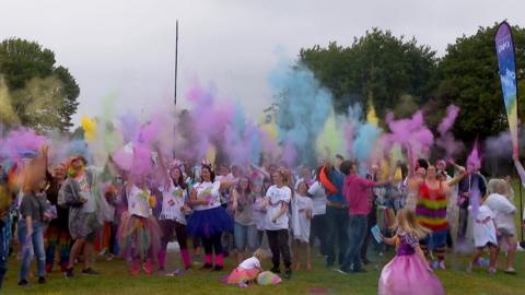 Guernsey Pride 2021 Cloud of Colour