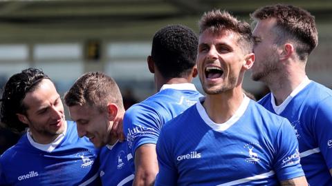 Hartlepool United celebrate