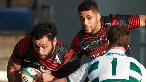 Billy Vunipola in action for Saracens against Ealing