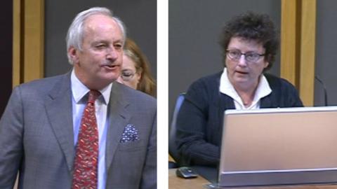 Neil Hamilton and Elin Jones