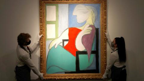 Femme Assise Pres d"Une Fenetre (Marie-Therese) by Pablo Picasso at Christie's gallery