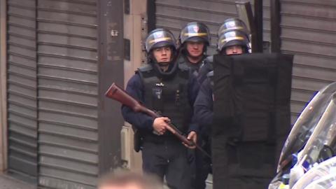 French security forces in Paris