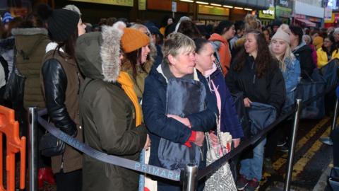 Shoppers at the opening of the new Primark store in Belfast on Saturday 8 December