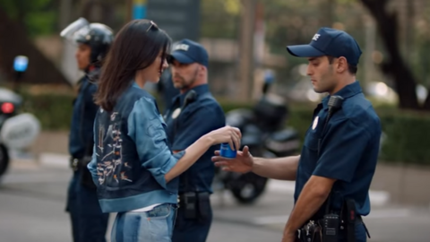 Kendall's pepsi advert