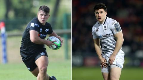 Ospreys players Callum Carson and Matthew Aubrey