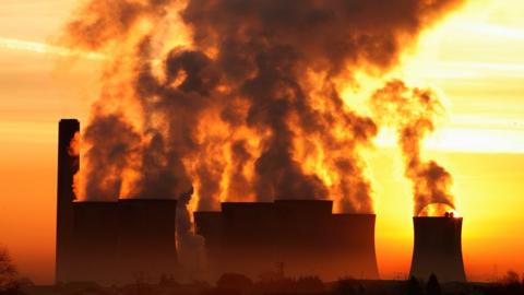 Fiddlers Ferry coal fired power station near Liverpool