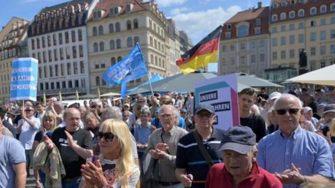 AfD rally in Dresden, 1 May 2024