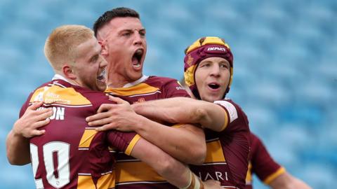 Huddersfield celebrate