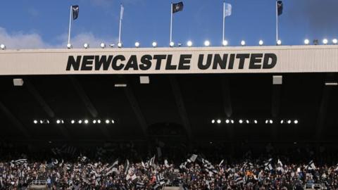 Newcastle fans at St James' Park