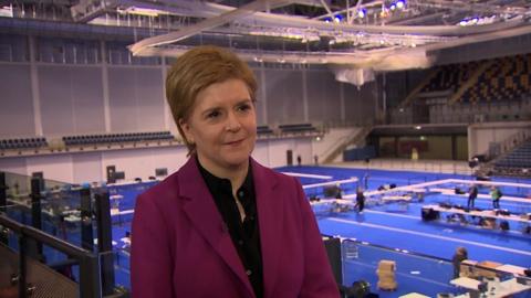 Scotland's First Minister Nicola Sturgeon says she is "thrilled" at the SNP's result in the council elections