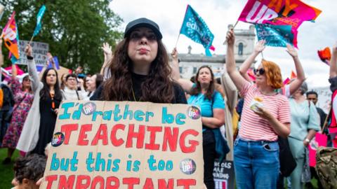 Teachers on strike