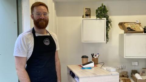 Josh Worley, a market stall holder on Norwich market