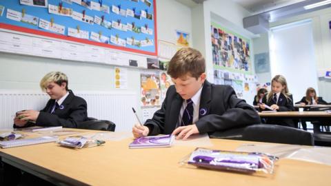 Pupils in a classroom