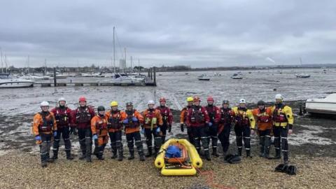 Coastguard training team