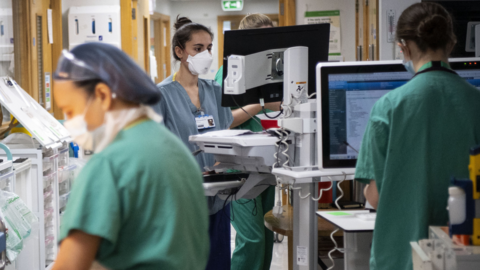 nurses on a ward