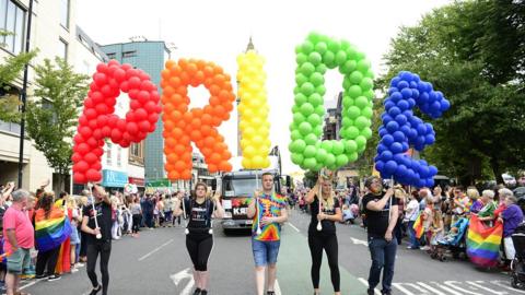 The Belfast Pride parade 2018
