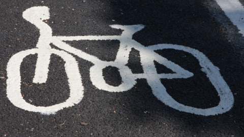 A cycle lane