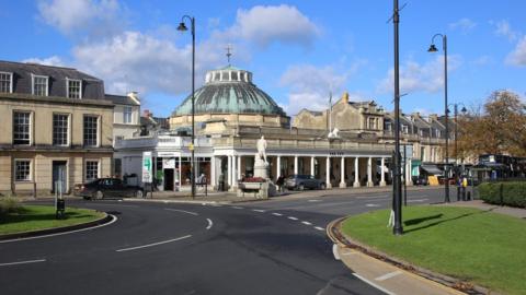 A general view of Cheltenham