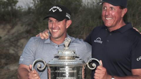 Phil Mickelson and his brother and caddie Tim