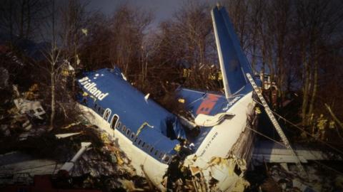 Kegworth air disaster wreckage