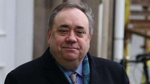 Alex Salmond arrives at court