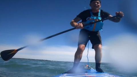 Joe Cartwright plans to paddle to France to support suicide prevention after suffering from PTSD.
