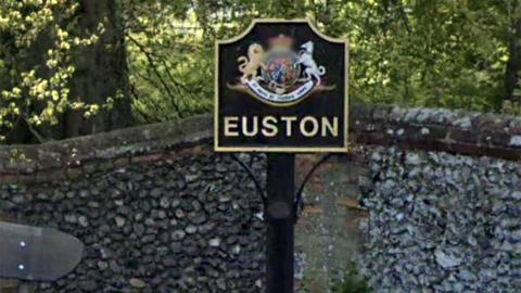 Euston village sign