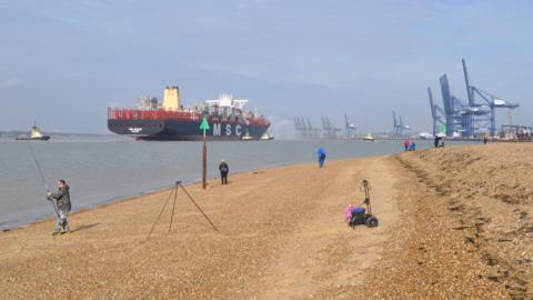 MSC Oscar at Felixstowe