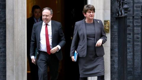 DUP leader Arlene Foster and her deputy Nigel Dodds