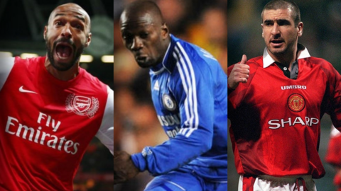 Thierry Henry, Claude Makelele, Eric Cantona