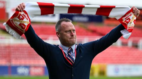 New Swindon Town boss Michael Flynn