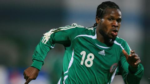 Christian Obodo in action for Nigeria in 2006