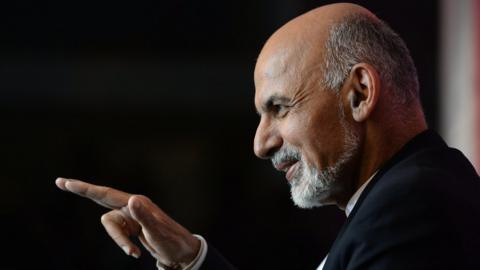 Image shows Ashraf Ghani