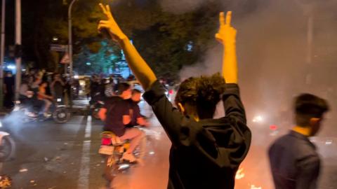 Protesters in Tehran (19/09/22)