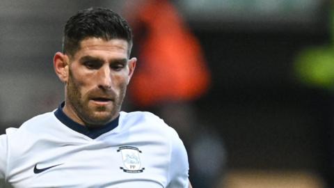 Ched Evans in action for Preston North End last season